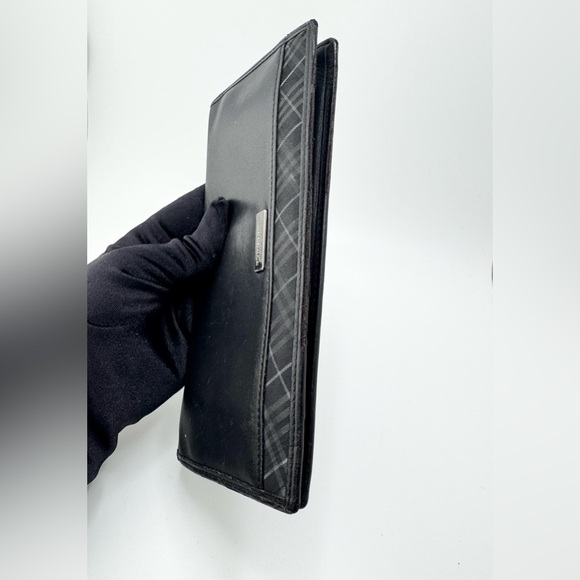Burberry Black Label Long Wallet with Silver Hardware - Picture 13 of 14